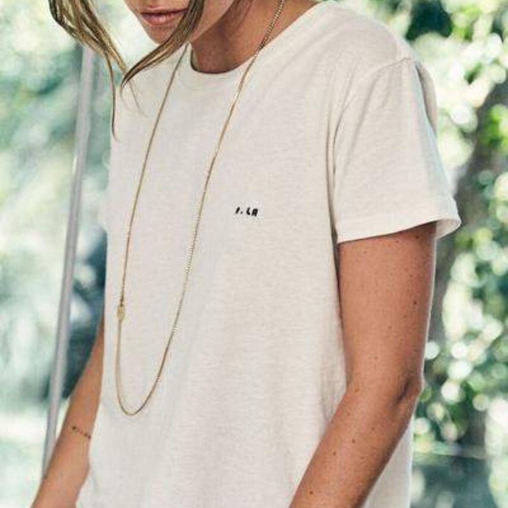RAGDOLL LA Cropped Tee in Bone White